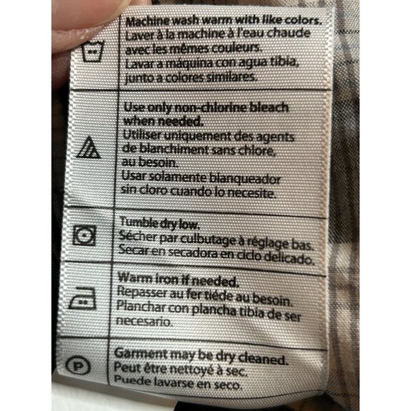 Carhartt Mens Large Relaxed Fit Blue Plaid‎ Button Up Short Sleeve Shirt - Picture 7 of 7